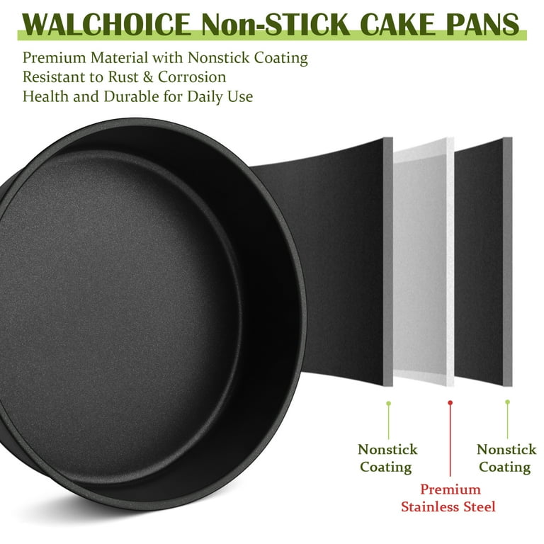 Walchoice Non-Stick Stackable Multi Tier Round Cake Pan Set of