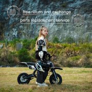 TOXOZERS Dirt Bike50cc 2-stroke Gas Mini Bike for Kids 8-14,With Front Fork and Rear Mono Shock, Up to 25 Mph,Black