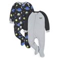 Gerber Baby & Toddler Boy Microfleece Blanket Sleeper Pajamas, 4Pack