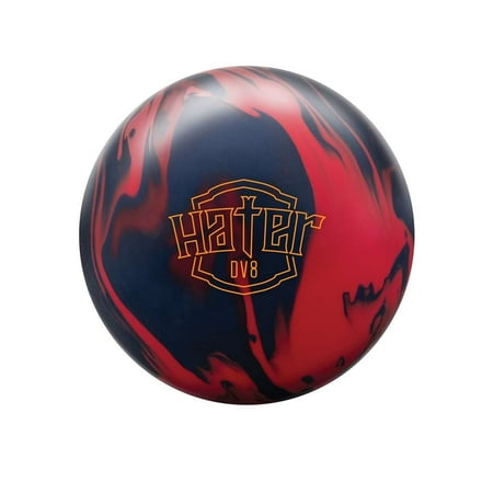 DV8 PRE-DRILLED Hater Bowling Ball - Cherry/Red/Blue 14lbs