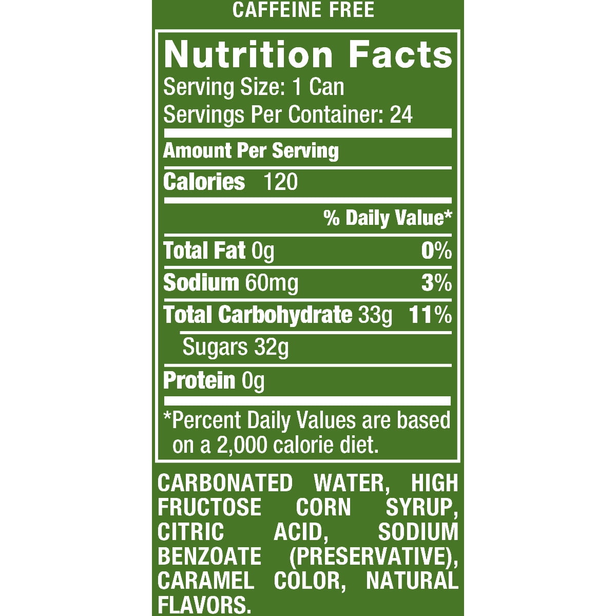 Ginger Ale Nutrition Facts Blog Dandk
