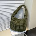 thumbnail image 3 of Bolso Mano Con Plisado para Mujer Citas Chicas Color Sólido Gran Capacidad, 3 of 9