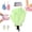 (1 Pair-Green), variant on 3D Textured Five-Finger Exfoliating Bath Glove, Body Scrub Shower Mitts,Exfoliating Bath Gloves, Deep Body Scrub Mitts for Shower, Cleansing, Lathering and Massage(1 Pair-White)