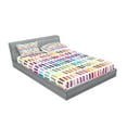 thumbnail image 2 of Ambesonne Abstract Fitted Sheet & Pillow Sham Set, Contemporary Modern Art, Queen, Multicolor, 2 of 2