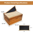 thumbnail image 4 of EastVita 10 Frame Bee Hive Coated with Beeswax Wood Complete Beehive Kit Includes 1 Deep Box Bee Box with Beehives Frames and Wax Foundations Wax Coated Bee Hives for Beginner, 4 of 8