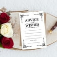 thumbnail image 4 of Koyal Wholesale Black Art Deco Wedding Advice & Well Wishes Guest Book Cards for Bride and Groom, 56 Pack, 4 of 5