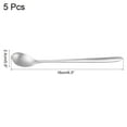 thumbnail image 4 of Uxcell Stainless Steel Tea Coffee Dessert Stir Long Handle Spoon Silver Tone 16cm Length 5 Pack, 4 of 7