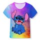 thumbnail image 1 of Camiseta Bebé Niña LiloStitch Estampado de dibujos animados Moda Verano Casual Niños Manga corta Diseño estético Top Niños Tshirt90 Gao Jinjia LED, 1 of 2
