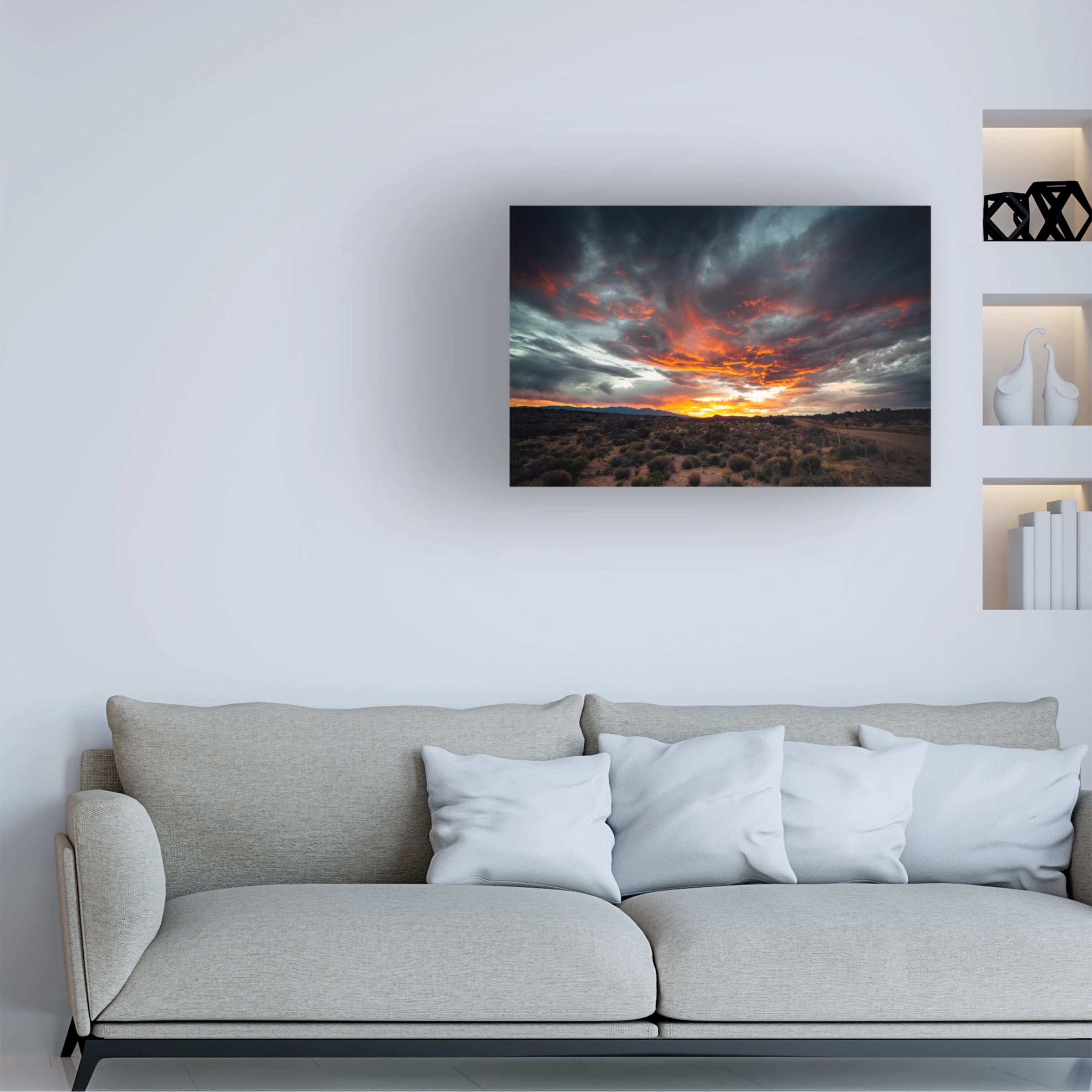 Marco Germinario 'Sunset In Arizona' Canvas Art