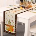 thumbnail image 2 of Linen Table Runner - 70 Inch Long, Fall Thanksgiving Kitchen Dining Table Runner Dresser Scarves, Autumn Orange Farmhouse Decor for Coffee Table Wedding Party Banquet, 2 of 5