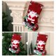 thumbnail image 3 of Gibobby Calcetines de Navidad. Bolsa de calcetín de Navidad de tela y calcetines colgantes de Navidad para decoración de fiesta y conjunto rojo de dibujos de Navidad(B), 3 of 5