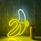 thumbnail image 1 of Letreros de neón de plátano, luces LED de neón, luces decorativas de pared, luces de neón para habitación de Navidad, pared, dormitorio de niños, 15.74 x 10.24 (plátano amarillo cálido), 1 of 5
