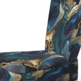 thumbnail image 4 of Designart Chaise d'Appoint en Marbre Bleu "Blue Tones in Geode Marble IV" - Fauteuil Moderne pour Chambre, 4 of 7