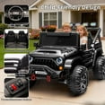 thumbnail image 3 of Yiwa 24V Ride On Truck for Big Kids, 2 Seater Ride On Car with Remote Control, 4-Wheeler Suspension, 3 Speed Options, LED Lights, 3 of 9