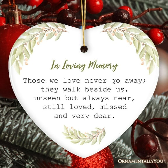 Always Near, Forever Dear Memorial Ornament, Christmas Keepsake for Loved Ones