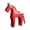 Red, variant on Nordic Style Wooden Horse Figurines, Hand-Painted Animal Statues For Living Room, Study, And Cabinet Decor,White