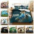 thumbnail image 2 of The Legend of Zelda Bedding Comforter Cover Set for Girls and boys, Soft, Breathable, Fade Resistant 3 Piece- includes 1 The Legend of Zelda Comforter Cover and 2 Pillowcase, 2 of 2