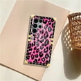thumbnail image 7 of FKBRCL4U Compatible with Samsung Galaxy S22 Ultra Case, Pink Black Leopard Luxury Golden Decoration for Girl Women Soft TPU Shockproof Protective Hard PC Back, 7 of 7