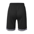 thumbnail image 5 of OIOLOYJM Basketball Shorts Men Mesh Lightweight Quick Dry Athletic Running Shorts with Zipper Pockets Stretch Breathable Gym Workout Sweatshorts Black L, 5 of 5