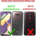 thumbnail image 2 of LG Harmony 4 Phone Case, LG Premier Pro Plus Case, Transparent Drop Proof Phone Cover (Black), 2 of 7