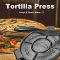 thumbnail image 5 of GOLDDOMUS 7.5 inch Tortilla Press,Tortilla Maker, Dough Press,Flour Tortilla press, Rotis Press, Quesadilla,Tortilla Makers, Grey Color，1 set, 5 of 6