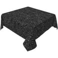 thumbnail image 2 of Halloween Square Tablecloth 52x52 Inch Halloween Spider Web Table Cloth Black Washable Fabric Table Cover for Fall Holiday Indoor Outdoor Kitchen Party Picnic Dinner Decor, 2 of 6