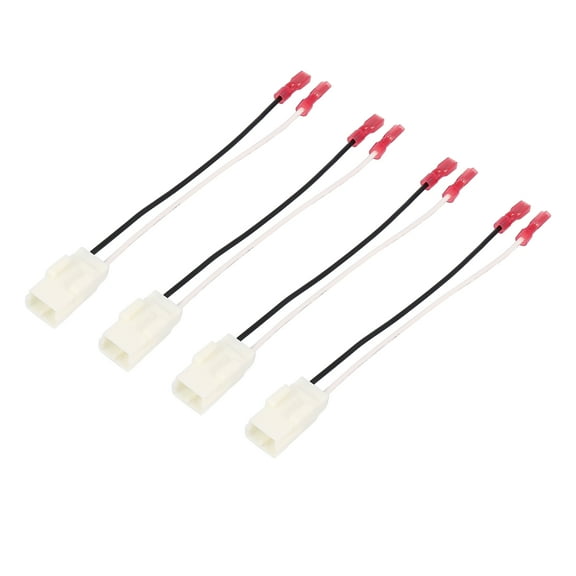 4pcs Car Speaker Connector Harness Adapter 72-6514 White for Chrysler 300 2005-2007