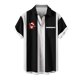 thumbnail image 1 of Mens Manga Corta Botón Abajo Camisas, Cuello de Vuelta Navidad Impresa Blusa, Top de Moda Casual, 1 of 4