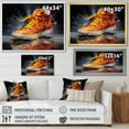 thumbnail image 4 of Designart "Bold Footwork Popart Sneaker art painting" Fashion Floater Framed Canvas Art Print, 4 of 7