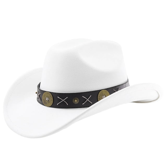 Western Style Cowboy Hat Curved Brim Ideal For Outdoor Adventure Travel Riding And Everyday Use
