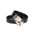 thumbnail image 2 of Men's Automatic Buckle Holeless PU Leather Ratchet Belt, 2 of 7