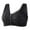 45#Black, variant on for Seniors, Front Closure Wireless Bra, Breathable Cotton Comfort Bra for Older Women, Lightweight No Underwire Sleep Bra