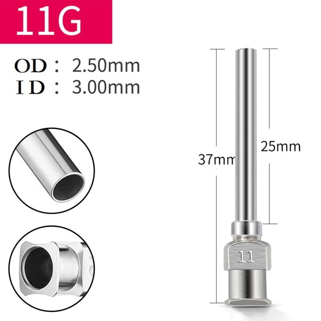 8G-30G Stainless Steel Dispenser Dispensing Glue Needles Metal Dispensing Machine Needle 25M Industrial Glue Injection Needle