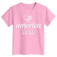 thumbnail image 5 of UngA 250 Years American Anniversary 250th Independence Day Boys Girls T Shirts (7-8 Years,Pink), 5 of 5