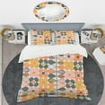 thumbnail image 2 of Designart 'Botanical Retro Design I' Mid-Century Modern Duvet Cover Set, 2 of 4