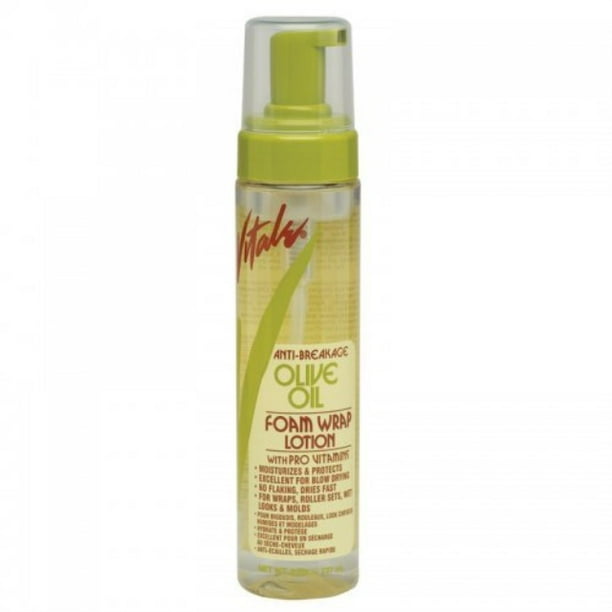 Olive Oil Foam Wrap Hair Lotion, 8 fl oz FlakeFree AntiBreakage