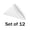 White, variant on Sm:)e 17x17 inch 6 Pack Satin Napkins for Dinner Lunch Wedding Party, Silky Smooth Washable, White, Square