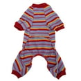 thumbnail image 4 of Pet Bodysuit, 4 Legged Spring Breathable Stylish Stretchy Striped Dog Pajamas  For Home XS,S,M,L,XL, 4 of 8