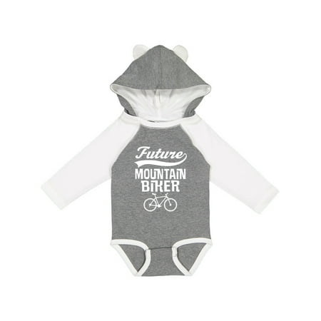 

Inktastic Future Mountain Biker Gift Baby Boy or Baby Girl Long Sleeve Bodysuit