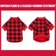 thumbnail image 4 of Jersey de forro polar para perros pequeños Jamktepat Buffalo Plaid, 4 of 7