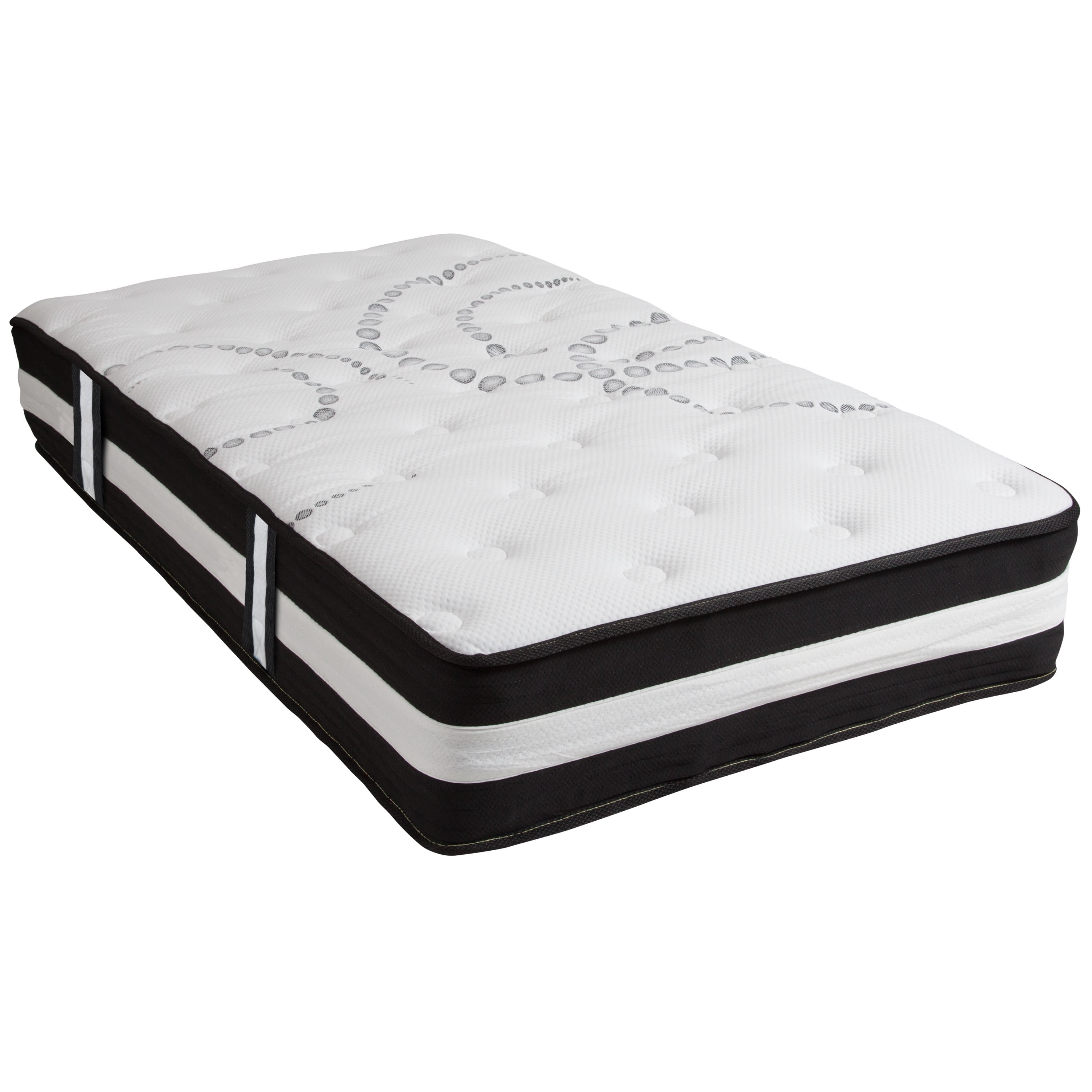 Emma + Oliver 12 Inch CertiPUR-US Certified Hybrid Pocket Spring Mattress, Twin Mattress in a Box - Premium Mattress