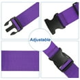 thumbnail image 4 of 2" x 6.5' Luggage Strap Polyester Adjustable Suitcase Belt for Travel Packing Bag Closure Identify, Purple 4 Pack, 4 of 6
