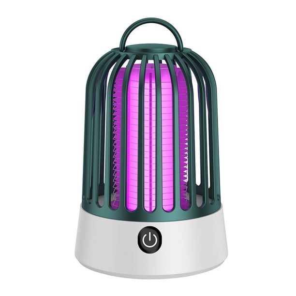 Toystoory Lámpara trampa para moscas eléctrica recargable por USB para el hogar, versión de carga interior, características de potencia Repelente de insectos y plagas Verde Tipo de Batería