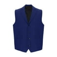 thumbnail image 2 of purcolt Men's Casual Vest with 3 Pockets Wedding Herringbone Slim Fit Waistcoat Jacket Tank Top for Prom Daily, 2 of 7