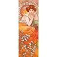 thumbnail image 3 of Mucha, Alphonse 7x14 Black Modern Framed Museum Art Print Titled - Topaz, 3 of 5