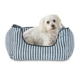 thumbnail image 5 of Vibrant Life Small High Wall Striped Dog Bed, Blue and Cream, 17" x 21", 5 of 6