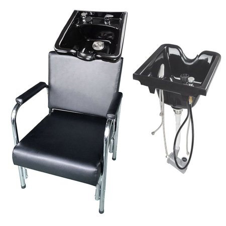 Zimtown Shampoo Bowl And Chair Combo 0 5l Height Adjustable