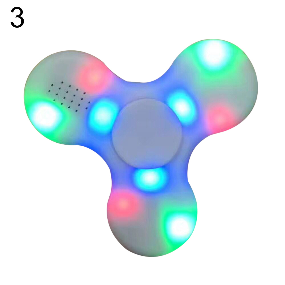 POLYHYMNIA Bluelans LED Light Bluetooth Speaker Anti-Stress Fidget Hand Tri Gyro Toy - Walmart.com