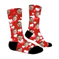 thumbnail image 2 of gcong Custom Face Socks, Personalized Socks with Photo Custom Socks with Faces, Unisex Funny Crew Sock Valentine's Gifts for Him Her, 2 of 6