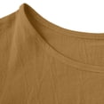 thumbnail image 4 of Summer Dresses for Women Linen Crewneck Sleeveless Sundress with Ruffle Hem Loose Boho Casual Beach Holiday Dress S-2XL, 4 of 8